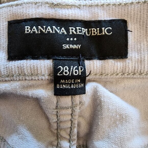 Banana Republic Skinny Womens Corduroy Pants Womens 28/6P Gray - Picture 5 of 8